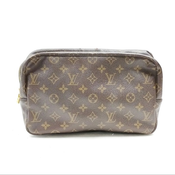 Louis Vuitton Brown Monogram Cosmetic Bag - Picture 1 of 9
